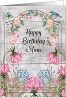 Mum Birthday Beautiful and Colorful Flower Garden card