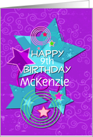 Happy Birthday Amazing Girl customize age and name card