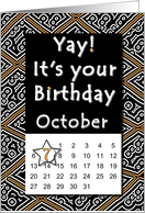 October 7th Yay It’s Your Birthday date specific card