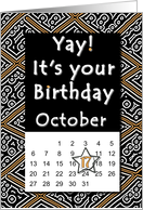 October 17th Yay It’s Your Birthday date specific card