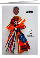 Afro-Centric, Lunch, invite card