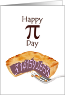 Pi Day 3.141592653 in a Pie Filling card