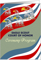 Eagle Scout Court of Honor Ceremony Program Magnificent Eagles card