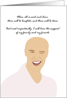 Cancer Head Shaving Party Invitation Man With Shaved Head card