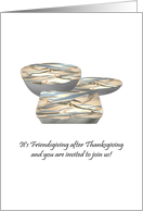 Invitation to a Friendsgiving Dinner Yummy Leftovers card