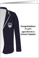 Congratulations To School Captain School Blazer With Captain Badge card