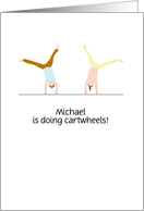 Custom Congratulations On Learning To Do A Cartwheel card