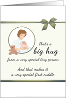 Baby Preemie’s First Cuddle Mom Cuddling Her Premature Infant card