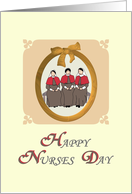 Nurses Day Nurses In Vintage Uniform card