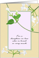 Daughter’s Day for Daughter In Law Stephanotis Flowers card