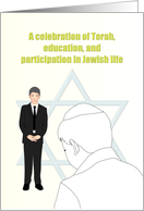 Confirmation Commitment to Jewish Life Young Man in Suit and Tie card