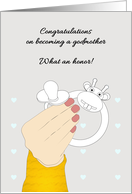 Becoming Godmother Lady’s Hand Holding Teething Ring And Pacifier card