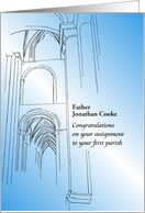 Congratulations Catholic Priest Assignment To First Parish card
