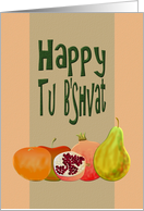 Happy Tu B’Shvat Fruits card