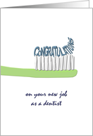 Congratulations New Dentist Job Congratulations On A Toothbrush card