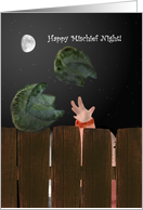 Mischief Night Tossing Cabbages card