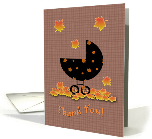 Fall Autumn Baby Thank You card (856304)