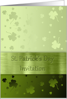 St. Patricks Day Shamrocks - Invitation card