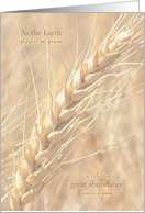 Lammas Day ~ First Harvest Festival, Golden Wheat card