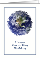 Earth Day Birthday - Planet Earth card