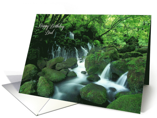 Happy Birthday for Dad - Waterfall in the Woods card (1131462)
