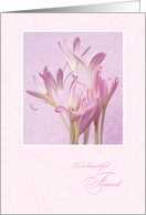Mother’s Day for Friend - Soft Pink Flowers card