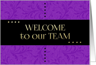 New Employee Welcome to Our team card