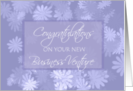 Congratulations on New Business Venture ~ Spray of Daisies card