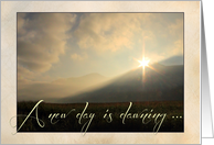 A New Day is Dawning - New Job Card