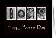 Boss’s Day - Alphabet Art card