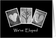 We’ve Eloped - Party Invitation - Hearts - Alphabet Art card