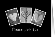 Valentine’s Day - Party Invitation - Hearts - Alphabet Art card