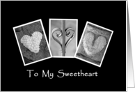 To My Sweetheart - Birthday - Alphabet Art card