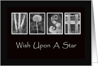 Wish Upon A Star - Good Luck - Alphabet Art card