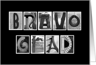 High School Graduation - Congratulations - Bravo - Alphabet Art card