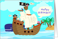 Yo, ho, ho, and a ton of Birthday Fun with the Pirates! card