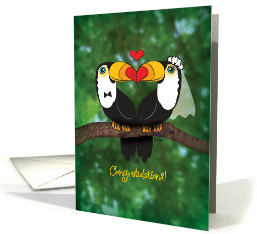 Wedding Congratulations, Two Toucans in Love card (913645)