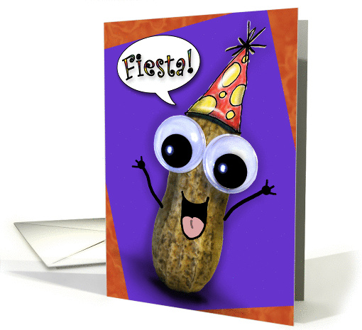 Fiesta Peanut Birthday Card Spanish card (902763)