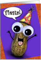 Fiesta Peanut Birthday Card Spanish card