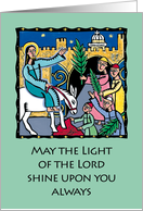 Palm Sunday card - Jesus’ triumphal entry into Jerusalem card