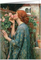 The Soul of the Rose, 1908 (oil on canvas) by John William Waterhouse, Fine Art Blank Note Card