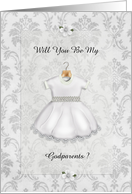 Christening Be My Godparents card