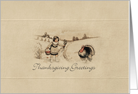 Vintage Thanksgiving Greetings card