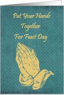 Put Your Hands Together For Feast Day-St. Anne card