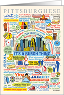 Pittsburghese, Humorous Look at the Pittsburgh Dialect card