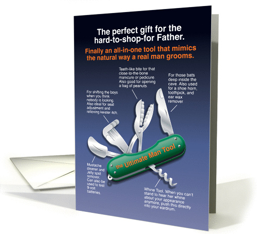 Ultimate Man Tool, Funny Birthday for Father card (1398044)