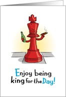 King for the Day, Chess Piece, Father’s Day card