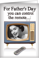 Remote or Thermostat Retro TV Father’s Day Card