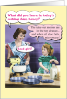 Retro Microwave & Take Out Funny Mother’s Day Card