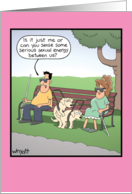 Sexual Energy Blind Seeing Eye Dogs Adult Humor Valentine’s Card